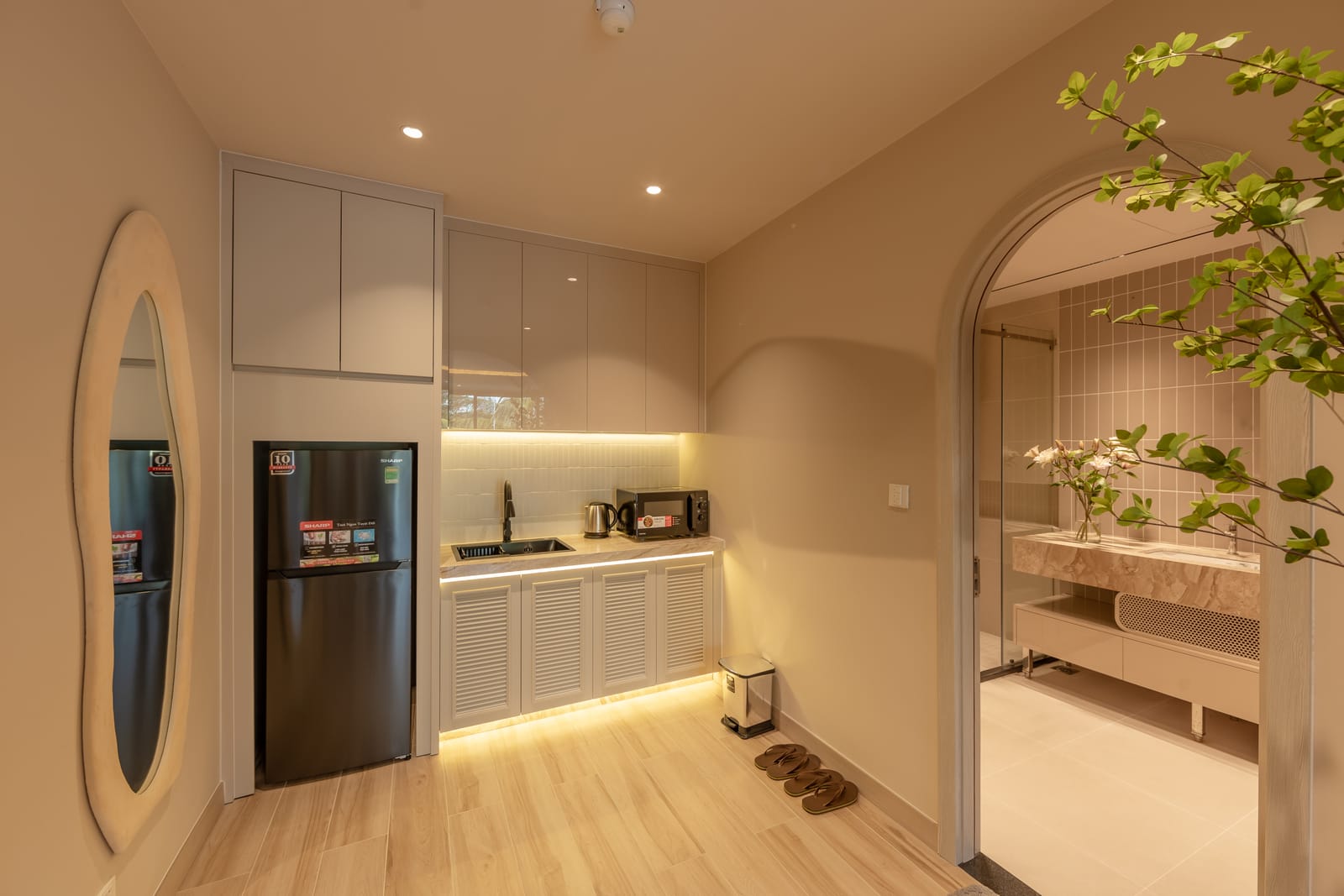 Chi tiết khu bếp nhỏ